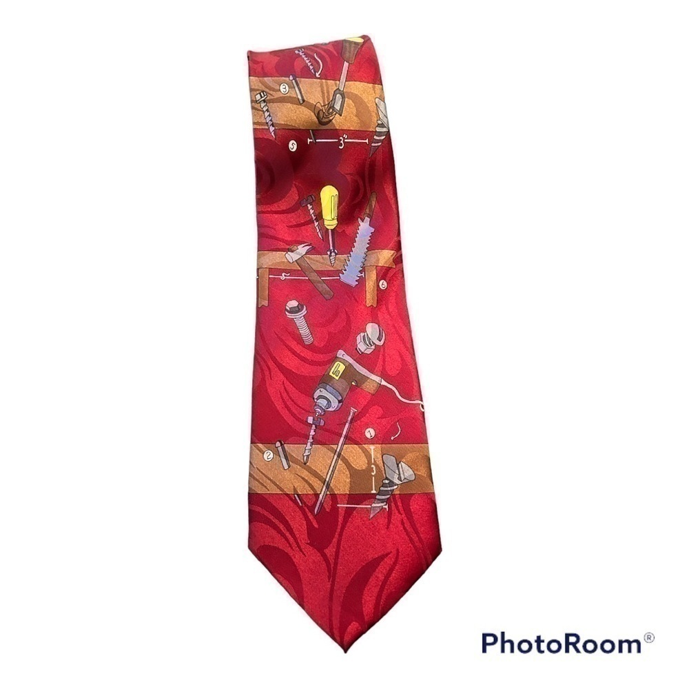 Mens  Tie. 100% Handmade Silk Tie. - Picture 2 of 4